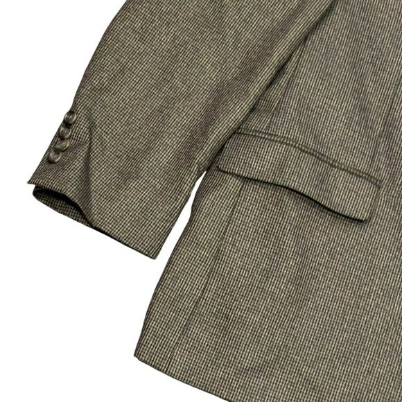 Chaps Mens Houndstooth Blazer Jacket 46R 65% Polyester 35% Rayon Two-Button Sing - Picture 6 of 8